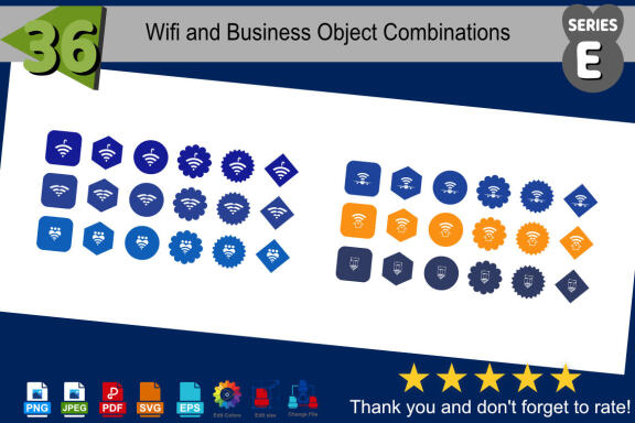 Wifi & Objects - Free Shapes - view 1