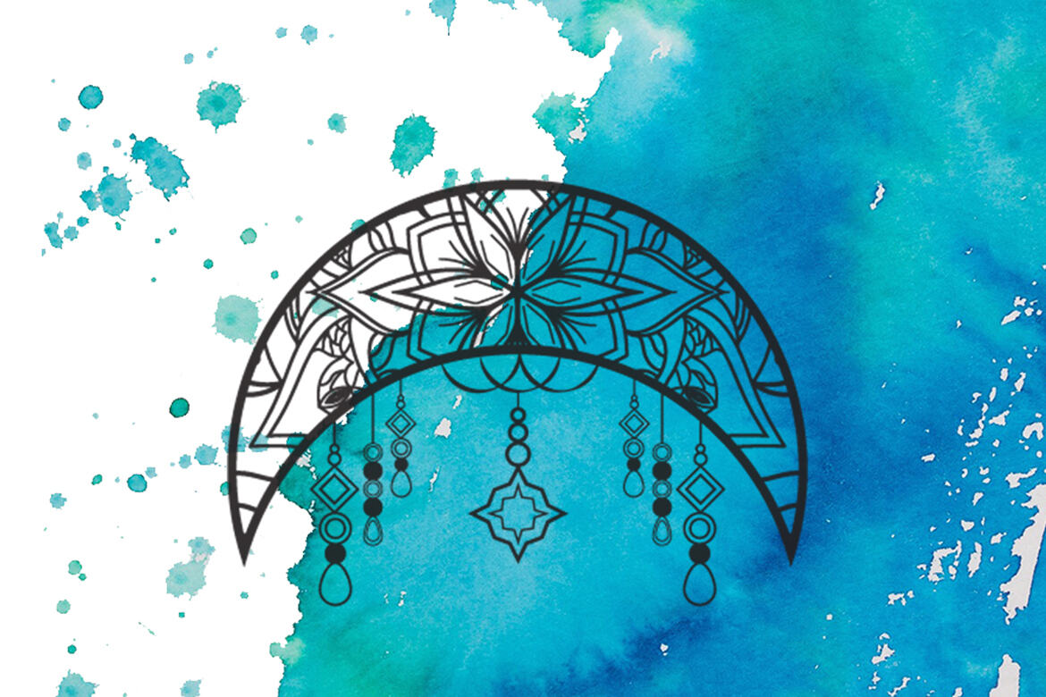 Crescent Moon  - Free Vector Ornaments - view 2