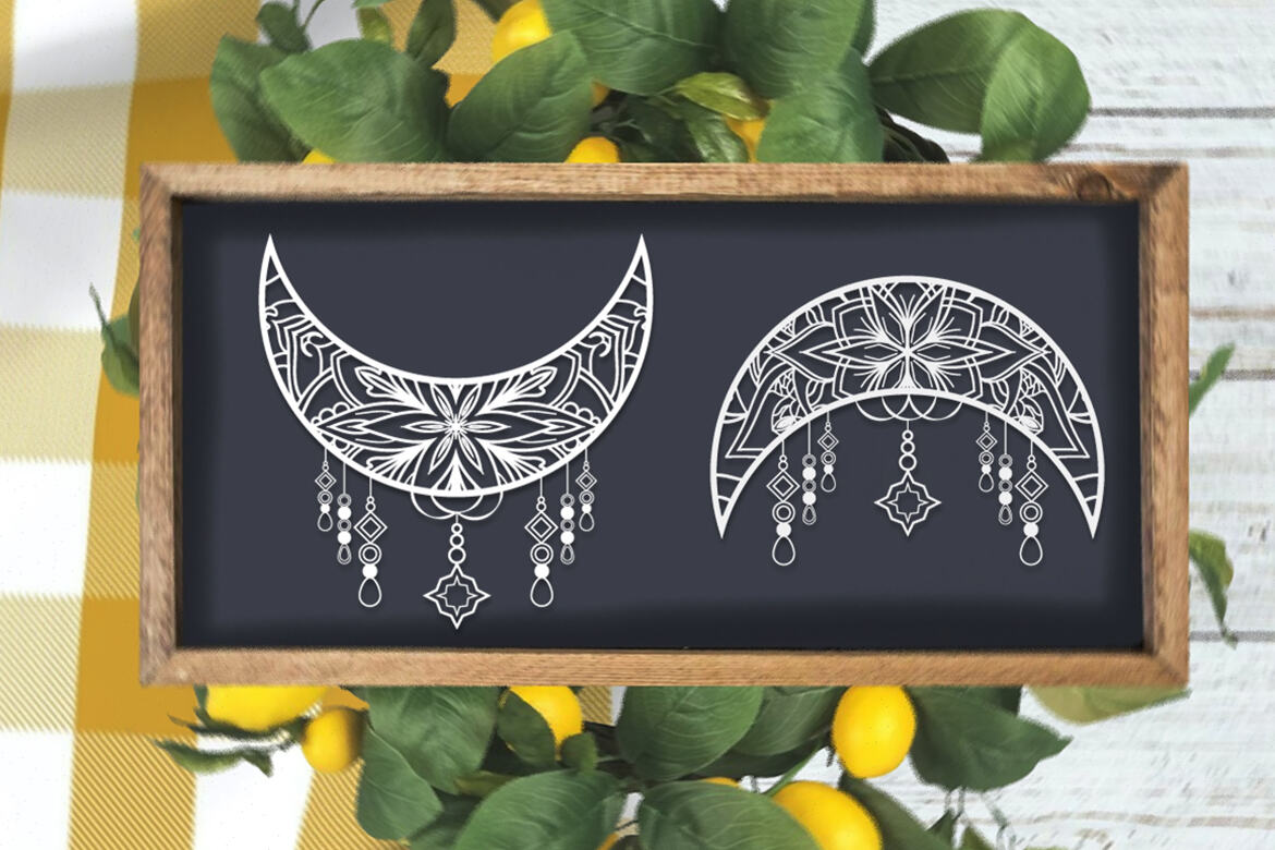 Crescent Moon  - Free Vector Ornaments - view 3