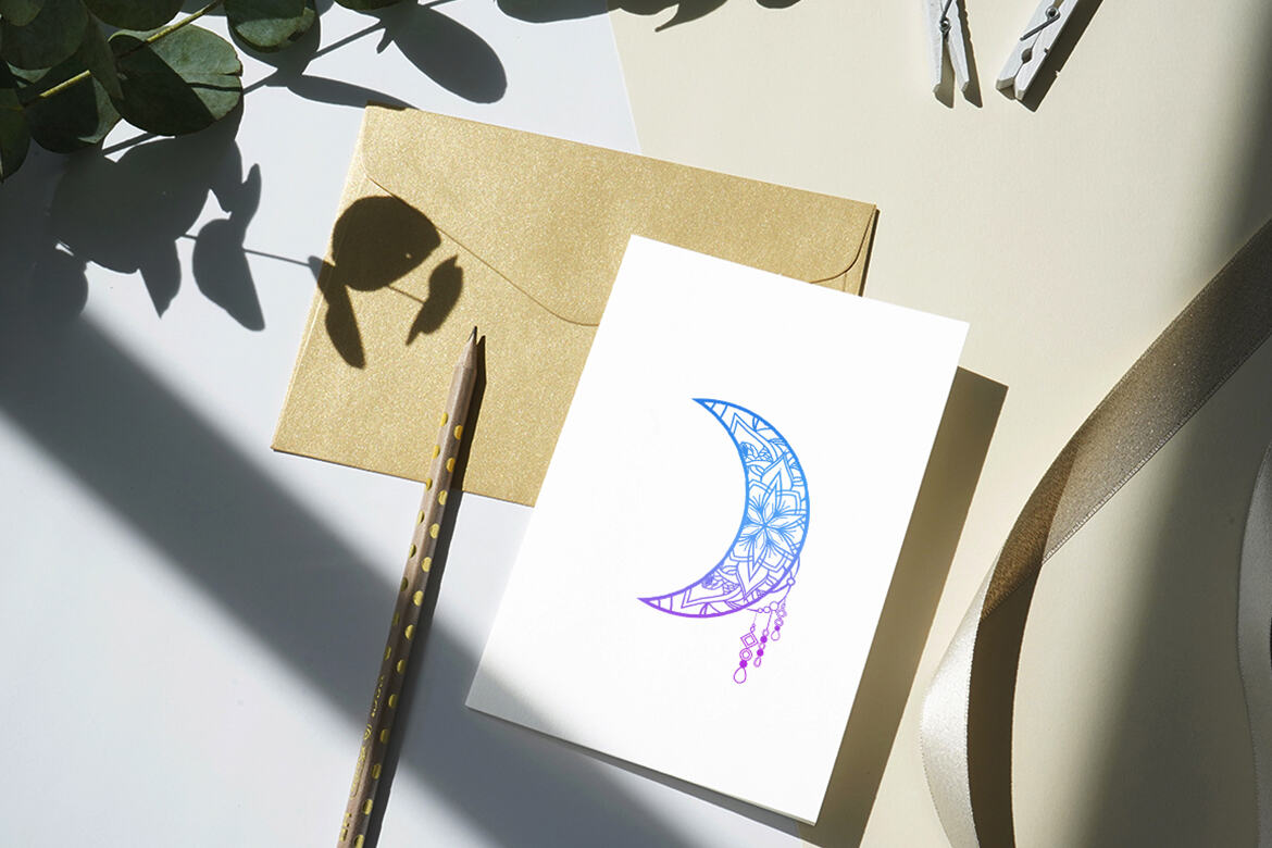 Crescent Moon  - Free Vector Ornaments - view 4