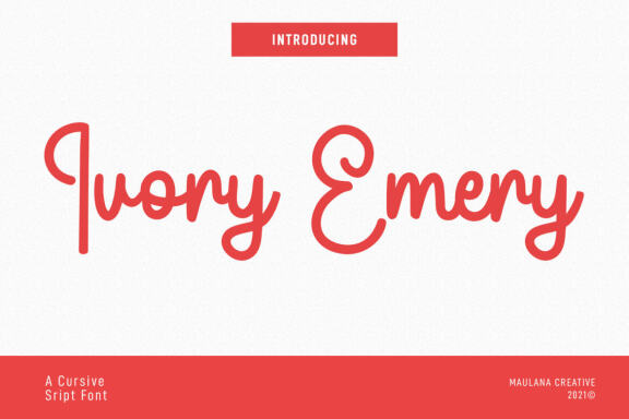 Ivory Emery - FREE Script Font