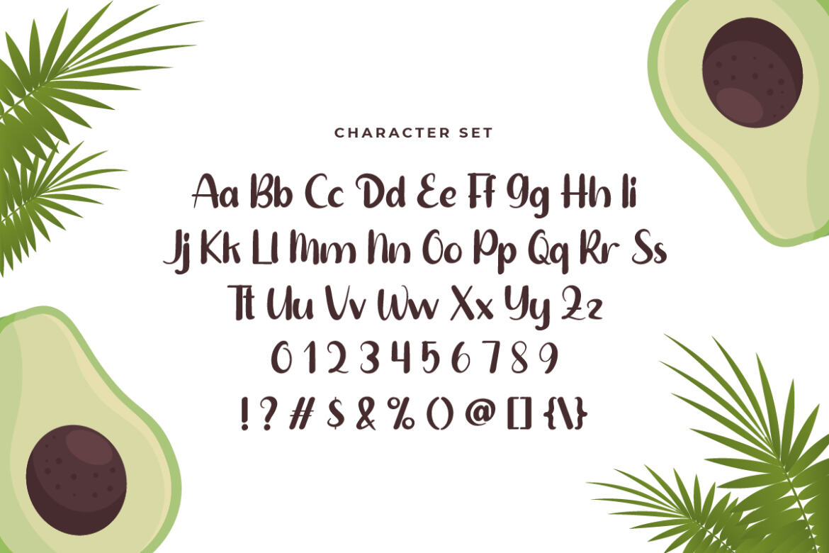 Avocado Diet - Free Font - view 4
