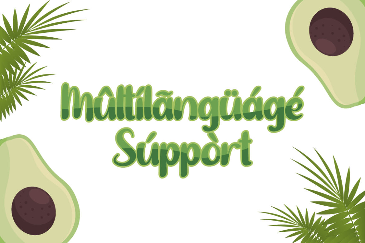 Avocado Diet - Free Font - view 6