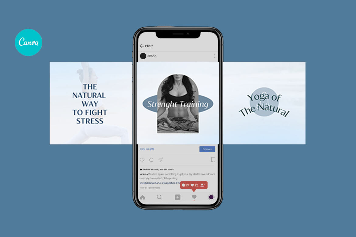 Yoga Beach Puzzle Instagram | Free CANVA Template - view 5