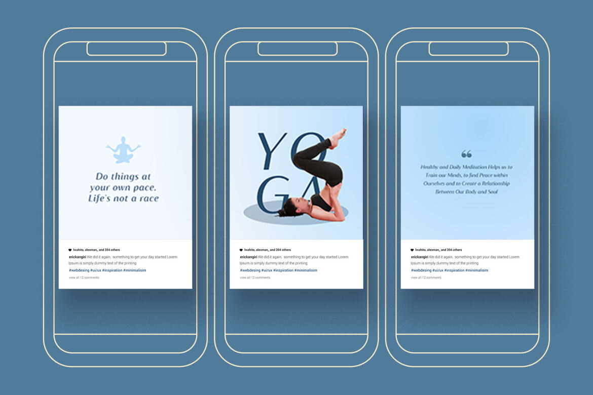 Yoga Beach Puzzle Instagram | Free CANVA Template - view 2