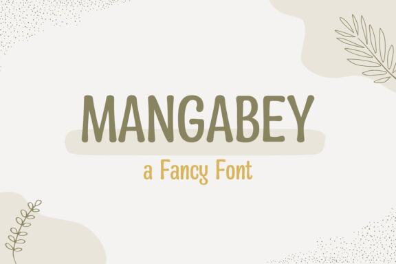 Mangabey - a Fancy FREE Font