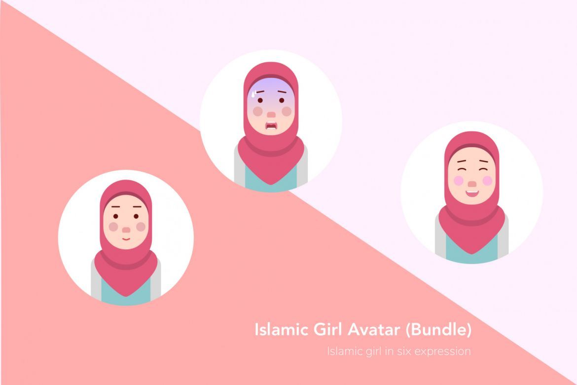 Islamic Girl 6 Expression Bundle alternate