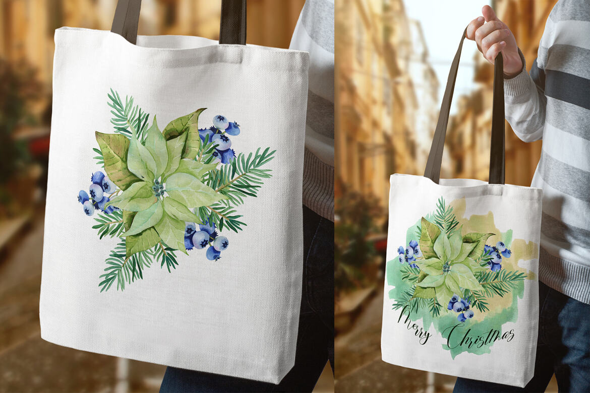 Free Christmas Sublimation Design - Poinsettia - view 3