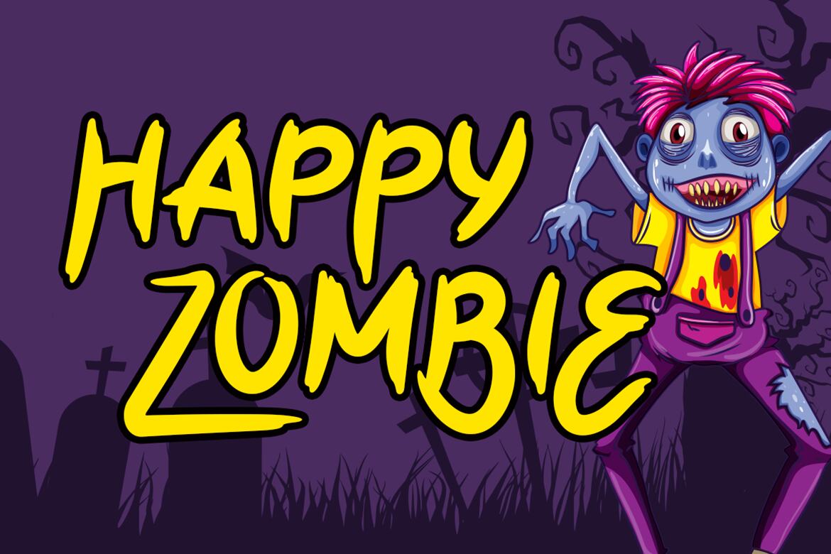 Yellow Pumpkin - Free Halloween Font - view 3