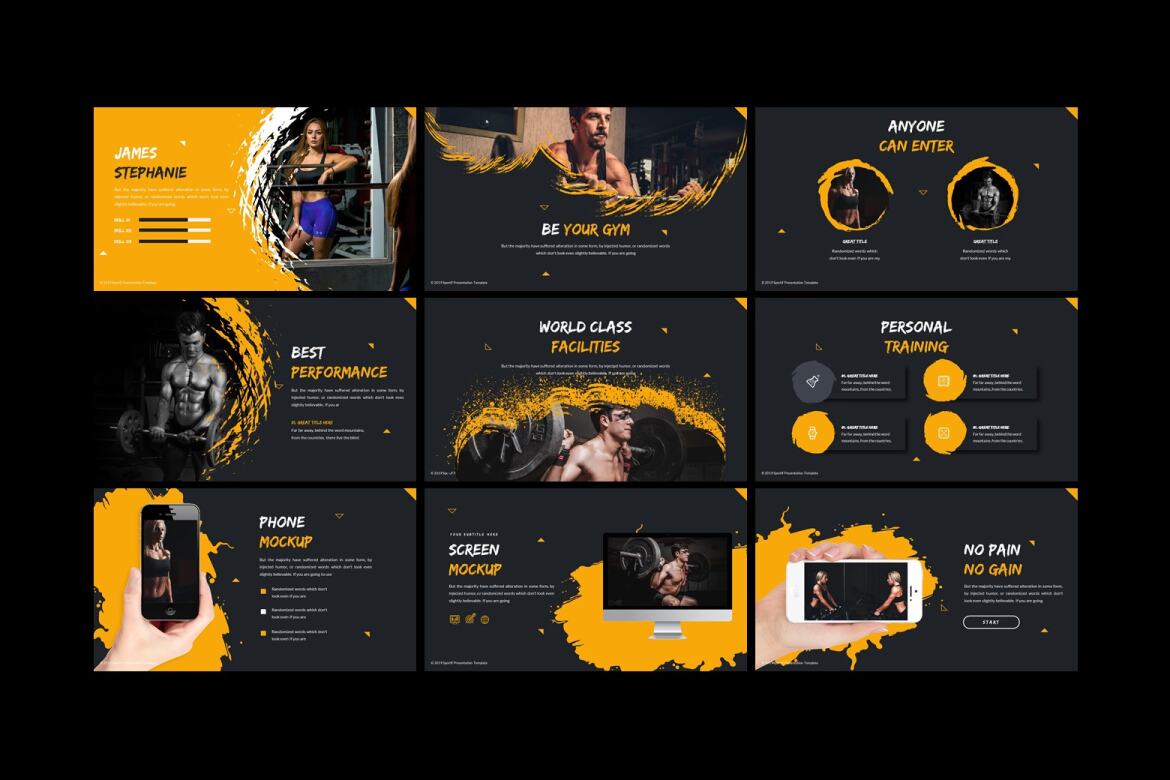 Sportif FREE Power Point Template - view 3