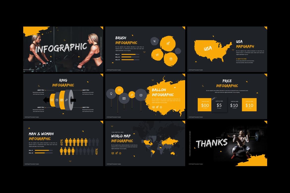 Sportif FREE Power Point Template - view 4