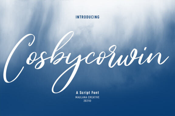 Cosbycorwin Free Script Font