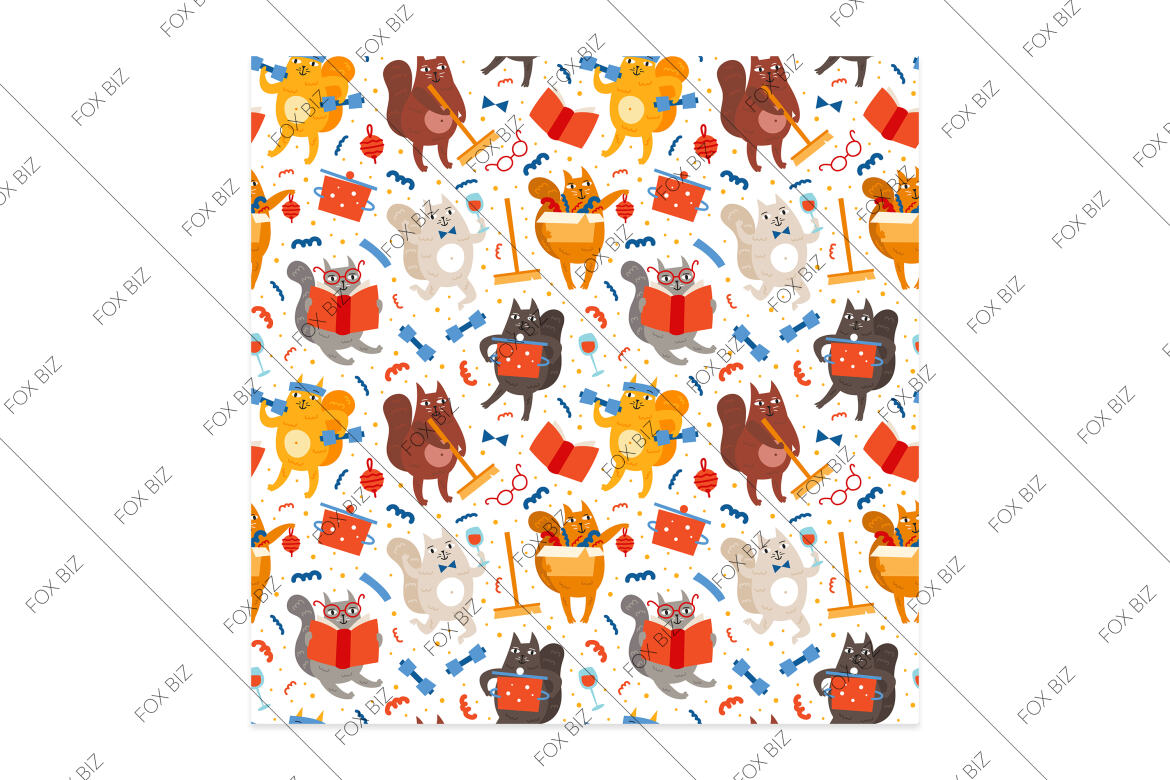 Funny Domestic Cats - FREE Pattern - view 2