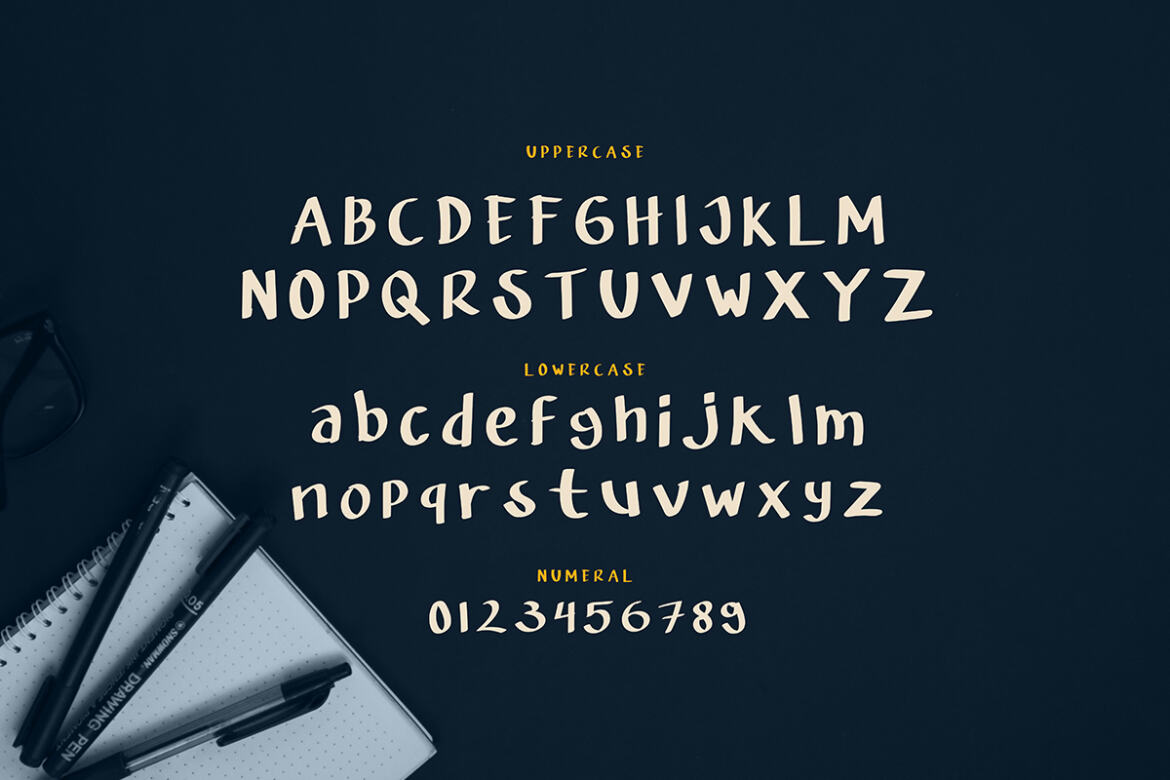 DINDRA REGULAR - Free Font - view 7