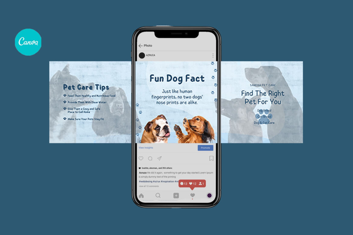 Dogs Pet Puzzle Instagram | Free CANVA Template - view 3