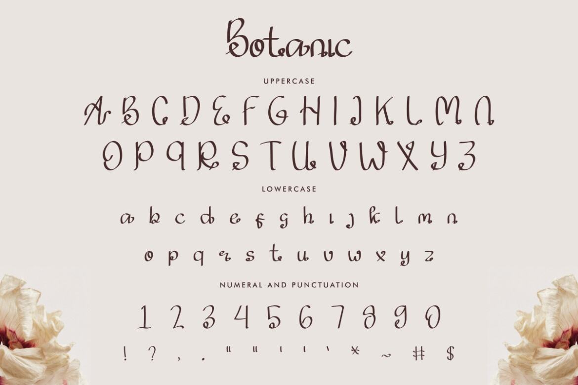 Botanic - Free Font alternate