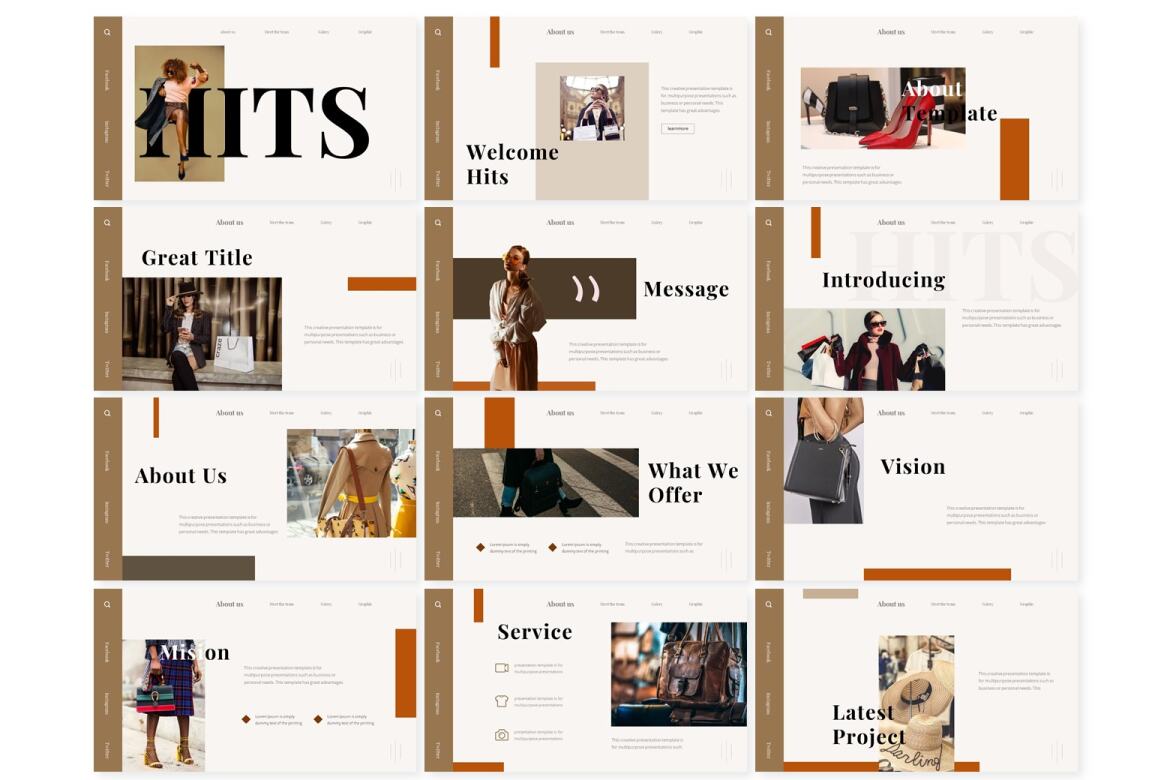 Hits - FREE Keynote Template alternate