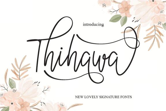 Thihawa - Free Script Font - view 1