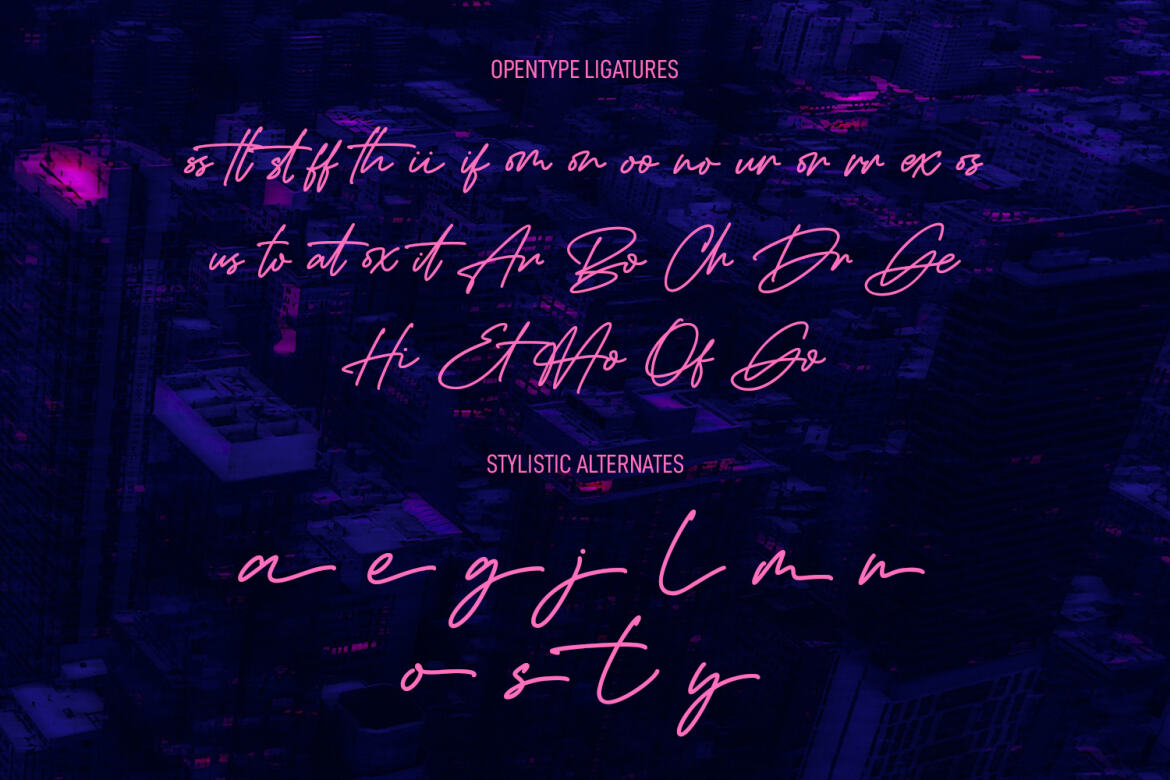 Drive Hearts FREE Signature Script Font - view 9