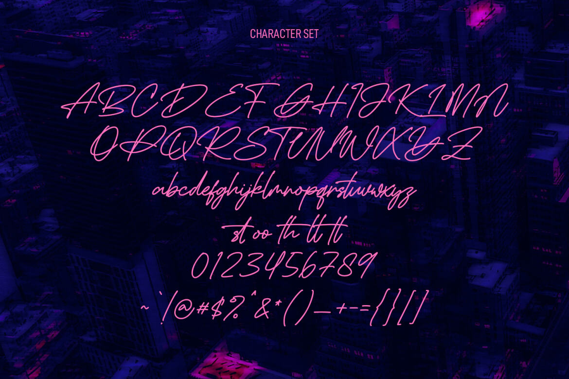 Drive Hearts FREE Signature Script Font - view 8