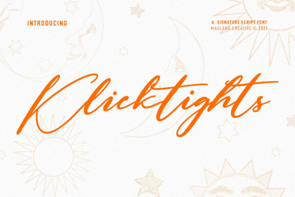 Klicktights - FREE Script Font