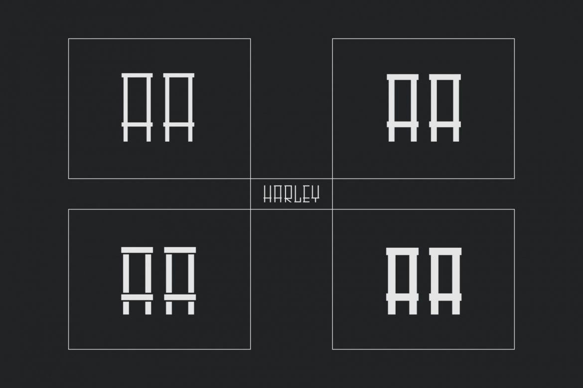 Harley Geometric Display Font - view 2