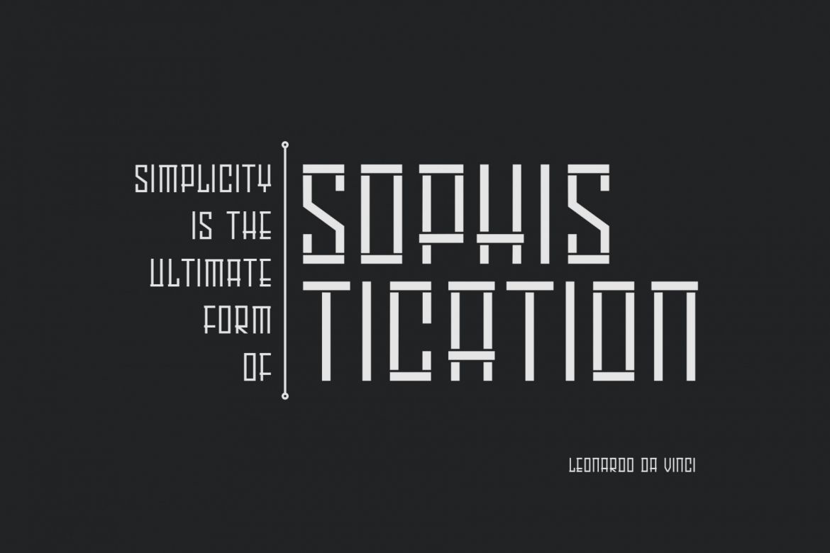 Harley Geometric Display Font - view 3