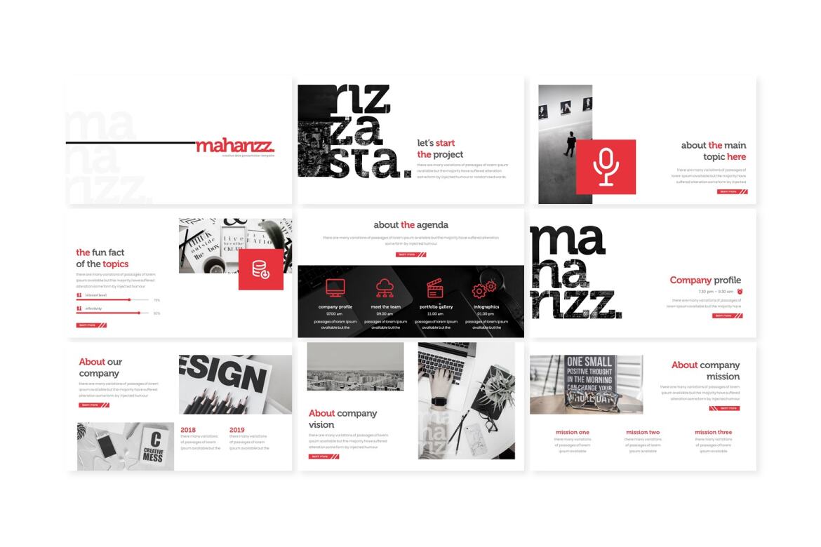 Maharizz - FREE Power Point Template - view 2