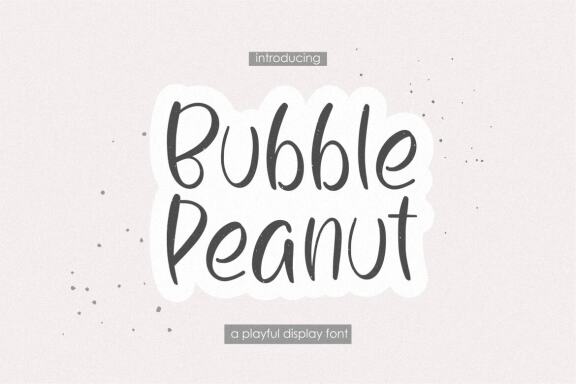Bubble Peanut - Free Font