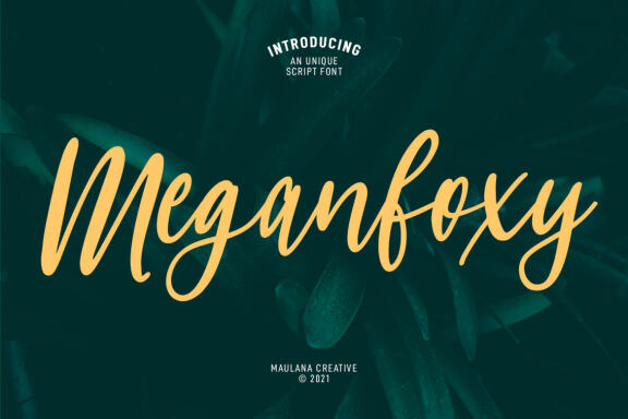Meganfoxy - Free Script Font