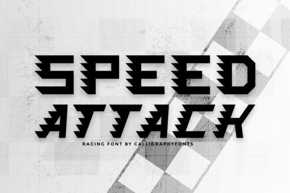 Speed Attack - Free Font