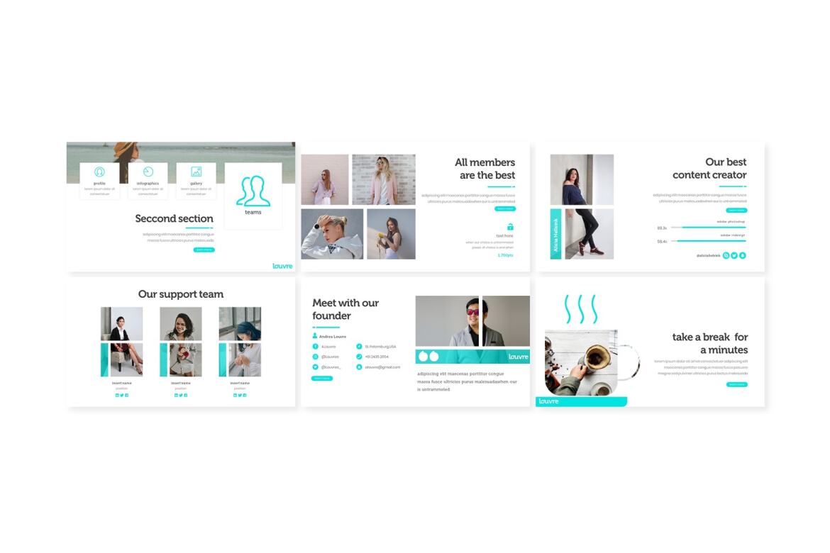 Louvre - FREE Power Point Template - view 3