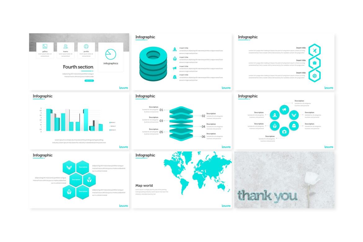 Louvre - FREE Power Point Template - view 5