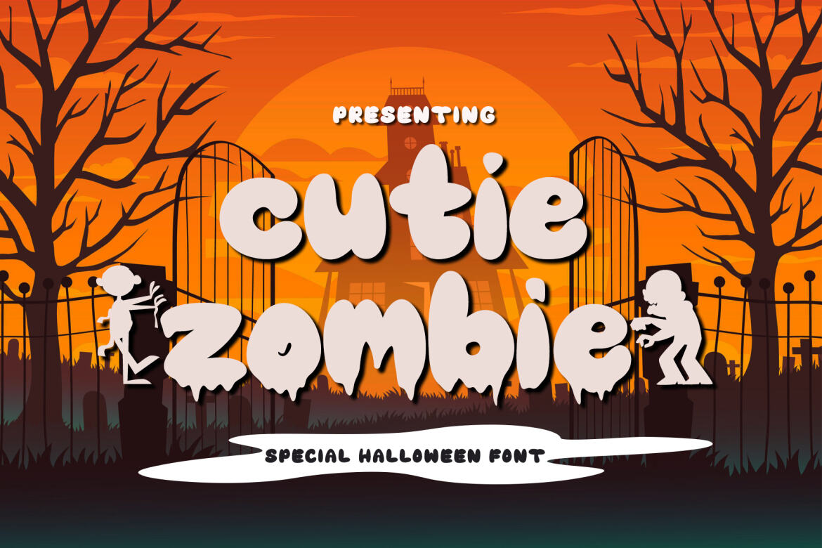 Cutie Zombie - Free Font alternate