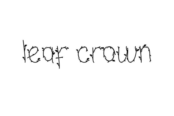 Leaf Crown - Free Font