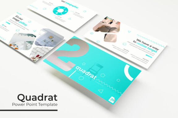 Quadrat - FREE Power Point Template - view 3