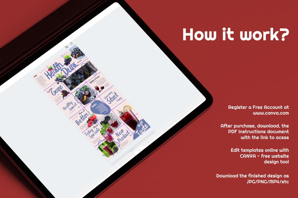 Juice Juice Puzzle Instagram | Free CANVA Template  - view 4