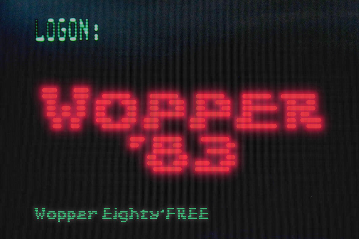 Wopper '83 - Free Font - view 3