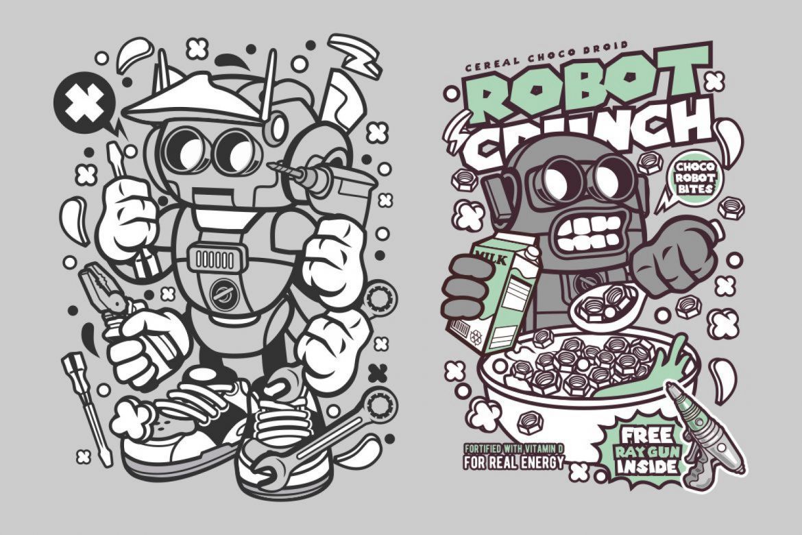 6 Robot Cartoon Character 2 - view 4