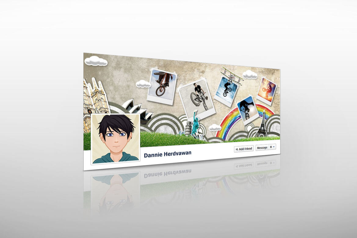 Retro – FREE Facebook Timeline Cover - view 3