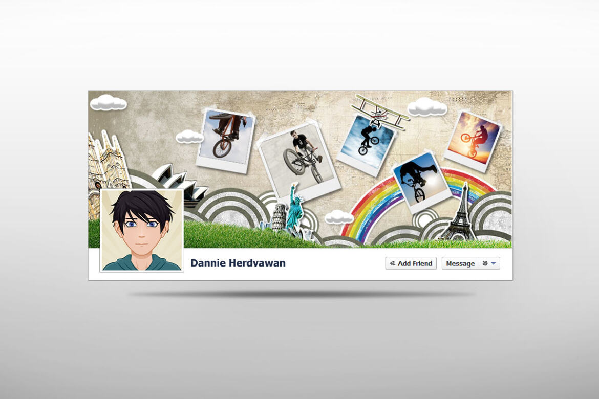 Retro – FREE Facebook Timeline Cover - view 2