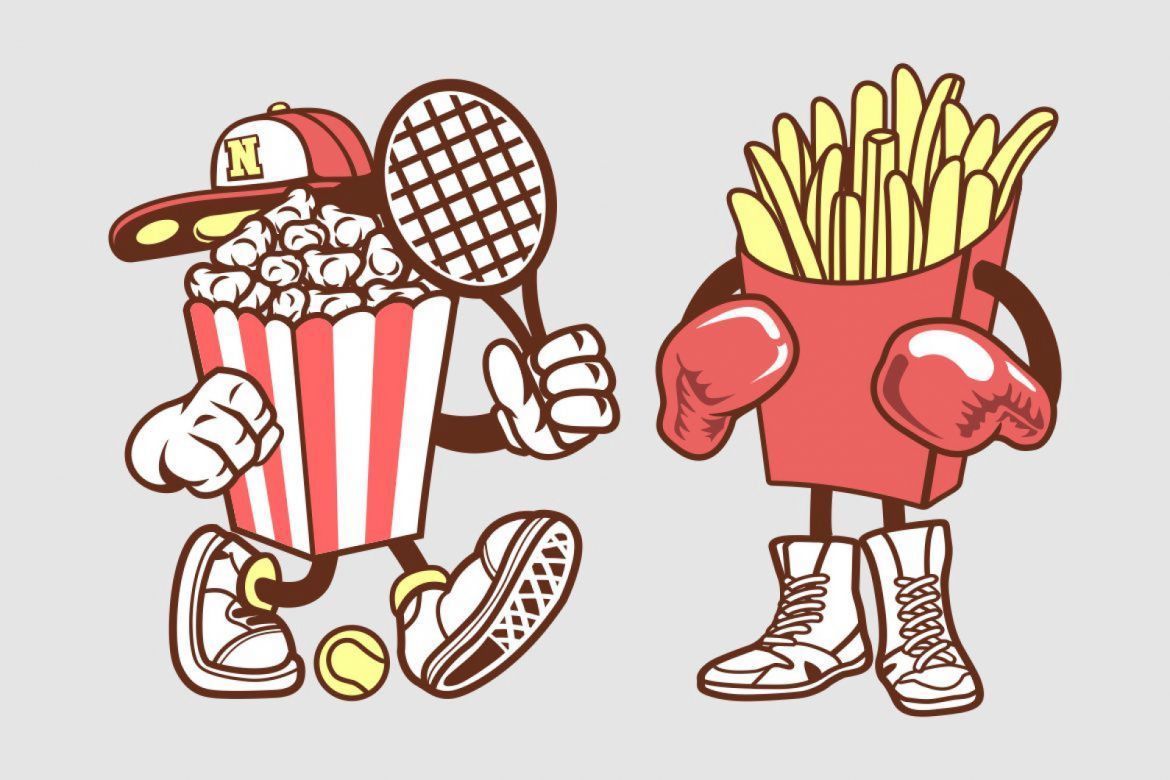 Junk Food Cartoon Character - view 4
