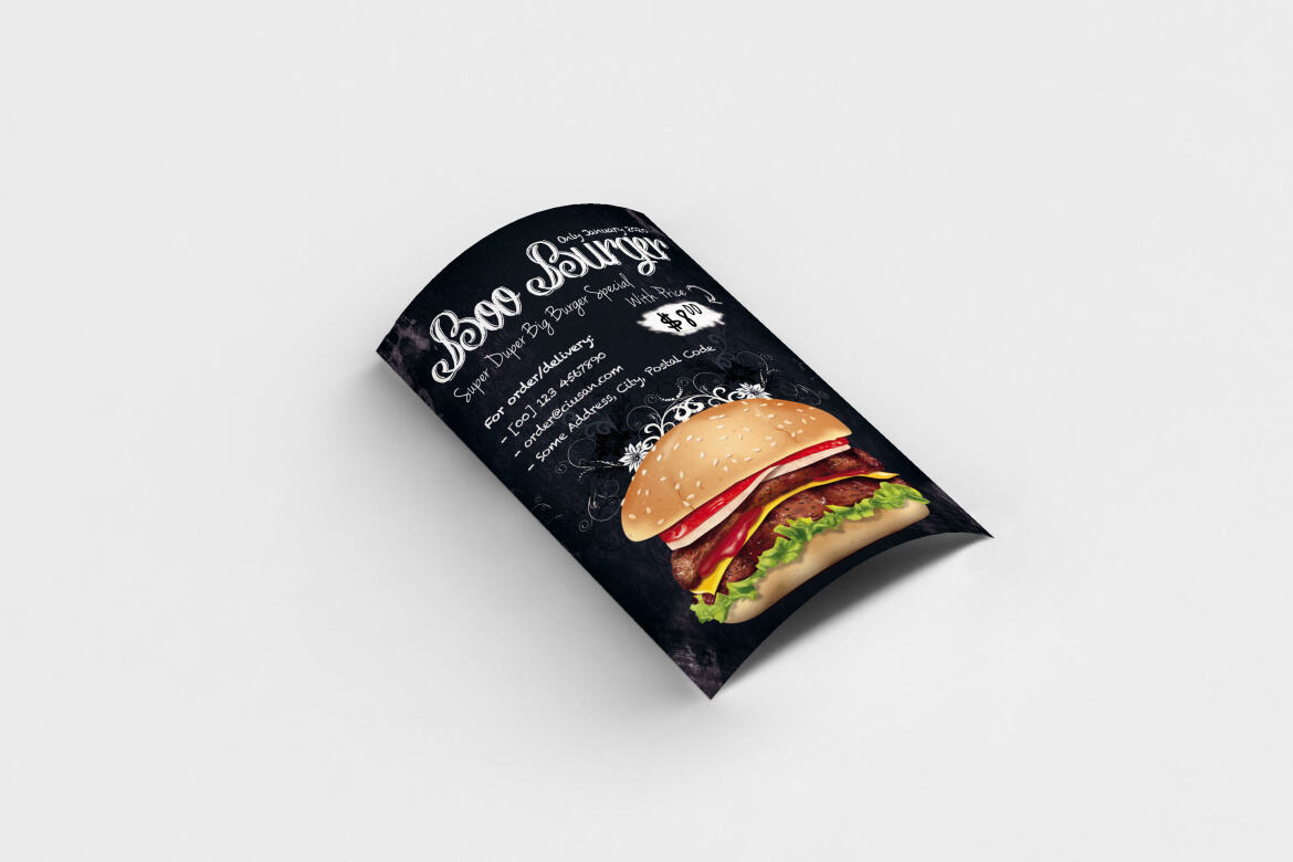 Boo Burger FREE Flyer Template - view 4