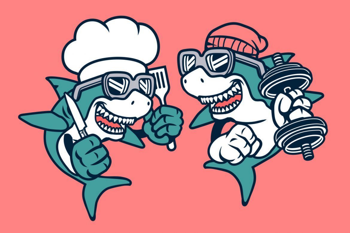 Shark Cartoon Character - view 3