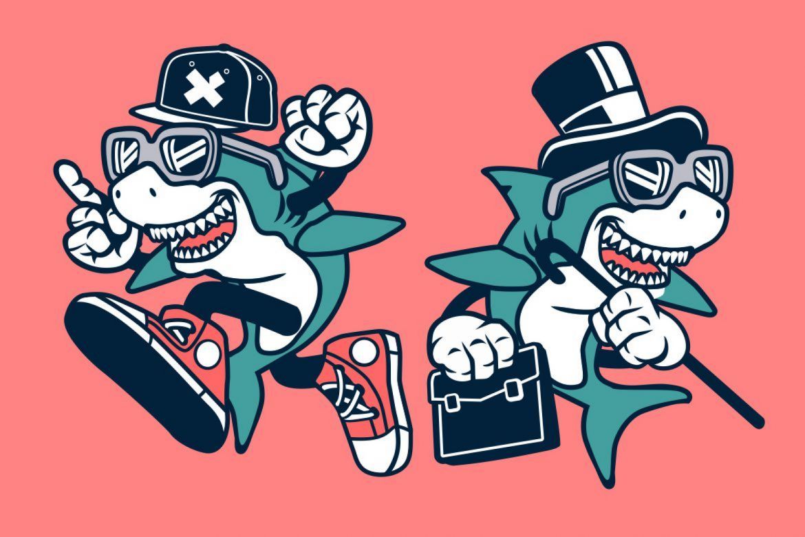 Shark Cartoon Character - view 4