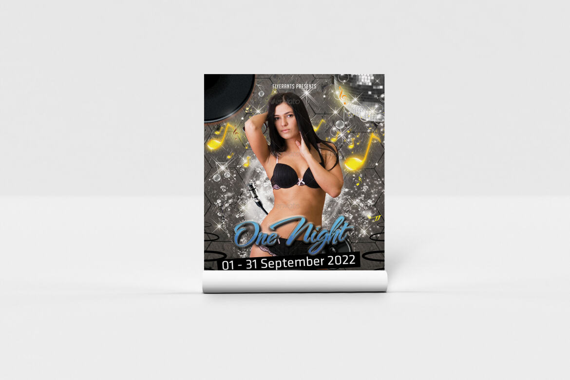 One Night FREE Flyer Template alternate