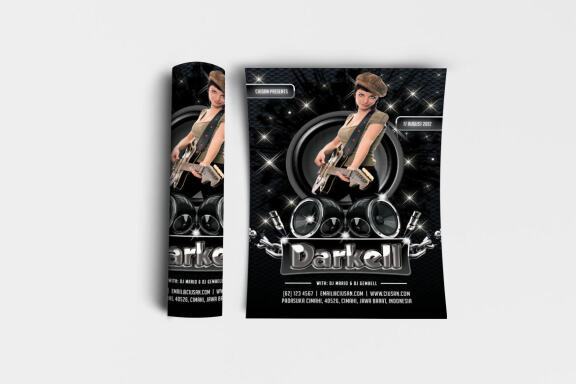 Darkell FREE Flyer Template - view 1