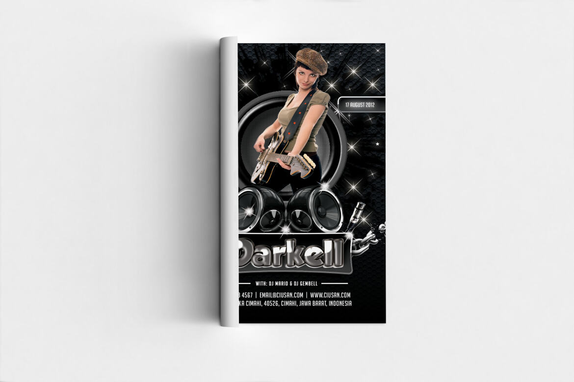 Darkell FREE Flyer Template - view 3