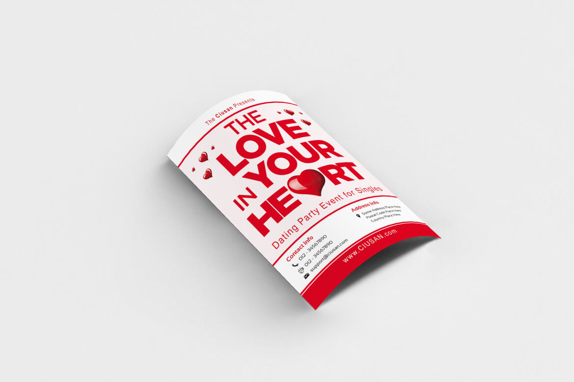 The Love in Your Heart FREE Flyer Template - view 4