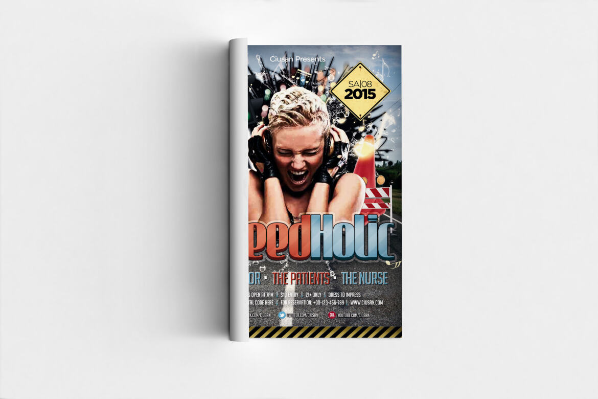 Speed Holic FREE Flyer Template - view 3